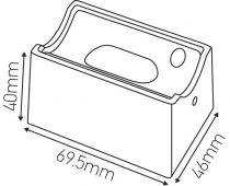 Douilles pour lampes linolites S14d chromé (210597)