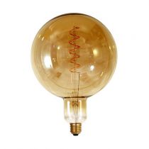 Ampoule Globe géant G200 filament LED twisted 6W E27 2000K 240Lm dimmable Smoky (716699)