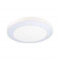 Circula plafond extérieur 230V ZB IP44 2200-3000K 10W Sensor Blanc (94527)