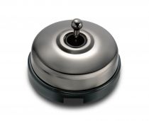 Permutateur dôme et manette nickel noire porcelaine noire de la collection Dimbler de Fontini (60304792)