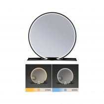 Miroir lumineux LED Miro IP44  Tunable White 160lm 230V 10,5W  Miroir, Noir mat