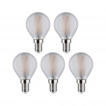 Ampoule LED E14 Sphérique 4,8W x5 470lm 2700K dépoli 230V