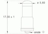 6mdfl 5,6x17 6v jaune (010606)