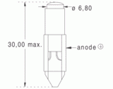 6psb 6,8x30 12v rouge (010563)