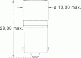 8ba9s 10x28 12v jaune acdc (017245)