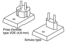 Adaptateur ac/dc 800ma typevde