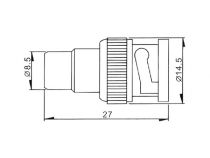 Adaptateur bnc male vers rca femelle (CBNC15)