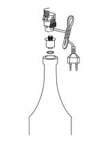 Adaptateur pour bouteille  Mâle 10 x 1 Raccord ø 12-13 mm (342142)