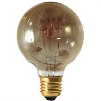 Ampoule Globe G80 filament LED 4 loops 4W E27 2000K 160Lm dimmable Smoky (716683)