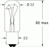 B22d 22x60 6v 25w (123616)