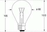 B22d 60x105 36v 25w dep (005080)