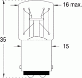 Ba15d 16x35 140v 7w (117722)