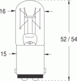 Ba15d 16x54 12v 10w (118445)