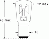 Ba15d 22x48 60v 15w (118905)