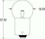 Ba15s 18x37 24v 5w (122250)