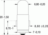 Ba7s 7x20 12v 50ma (019410)