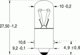 Ba9s 10x28 30v 66ma 5000h (116293)