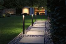 Borne lumineuse LED Dobla IP44 655mm 3000K 8W 1100lm 230V Anthracite Aluminium (94405)