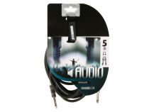 Cable haut-parleur professionnel 6.35mm mono vers 6.35mm mono bleu (5m) (PAC136)