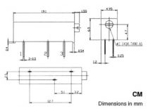 Cermet trimmer multi-turn 100e (3006-p 101) (E100CM)