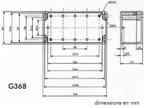 Coffret etanche en abs - gris fonce 160 x 80 x 55mm (G368)