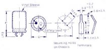 Condensateur chimique snap-in 100µf / 350v (100J0P)