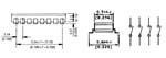 Dip switch : interrupteur cms unipolaire pouvoir de coupure : 25 ma / 24 vdcbas profil/etanche2t