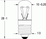 E10 10x28 2,5v 500ma (115058)