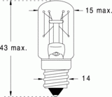 E14 15x43 30v 5w (117920)