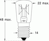 E14 22x48 12v 15w (118825)