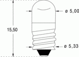 E5/8 5x16 28v 40ma+lent (018749)