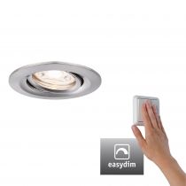 Encastré LED Nova mini Plus EasyDim orientable 1x4,2W 2700 K Acier brossé 230V (92972)