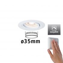 Encastré LED Nova mini Plus EasyDim orientable 1x4,2W 2700 K Blanc dépoli 230V (92970)