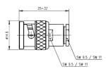 Fiche bnc male a souder 75 ohm