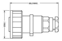 Fiche etanche ip 68 male 9 contacts