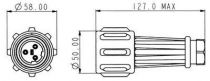 Fiche etanche ip68 femelle 5 contacts