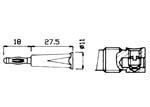 Fiche male a vis verte diametre 4mm