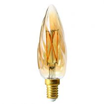 Flamme F6 Filament LED 4W E14 2700K 280Lm Dimmable Ambrée (713201) équivalent 25 watts