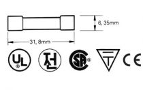 Fusible 6.35 x 32mm retarde 0.05a (10pcs/boîte) (6FU0.05N)