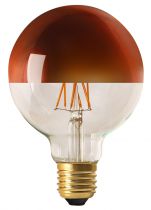 Globe D95 Filament LED \ Calotte Bronze\  8W E27 2700K 950Lm Dimmable (15658) équivalent 75 watts