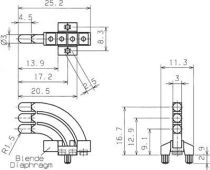 Guide lumiere horizontal 3x1 diametre 3mm