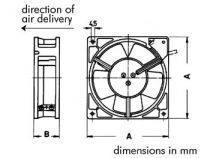 Kd1204pks2 ventilateur roulement a aiguilles 40x40x20 12v câbles (BSS12/40)