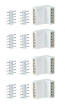 MaxLED connecteur en équerre blanc kit de 4 fourni avec 8 connecteurs  (70615)