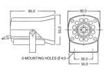 Mini sirene 12v piezo