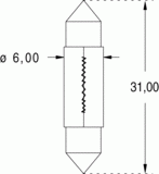 Nav. 6x31 12v 3w (120786)