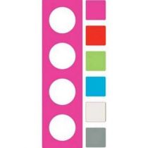 Odace you transparent blanc, lot de 3 feuillets 6 couleurs, 1 poste