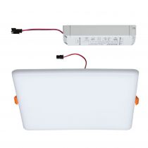 Panneau encastré LED Veluna VariFit IP44 gradable sur 3niveaux carré 215x215mm 22W 4000K Satiné (93066)