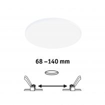 Panneau encastré VelunaVariFit Edge 160mm 4000K grd 12W blanc 230V (79951)