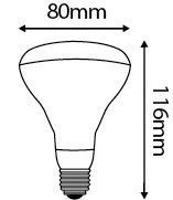 Réflecteur LED 10W E27 4000K 800lm  180° (167188)