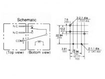 Relais haute puissance pour montage sur ci spdt(1x on-on)12vcc/20-30a (960PCB)